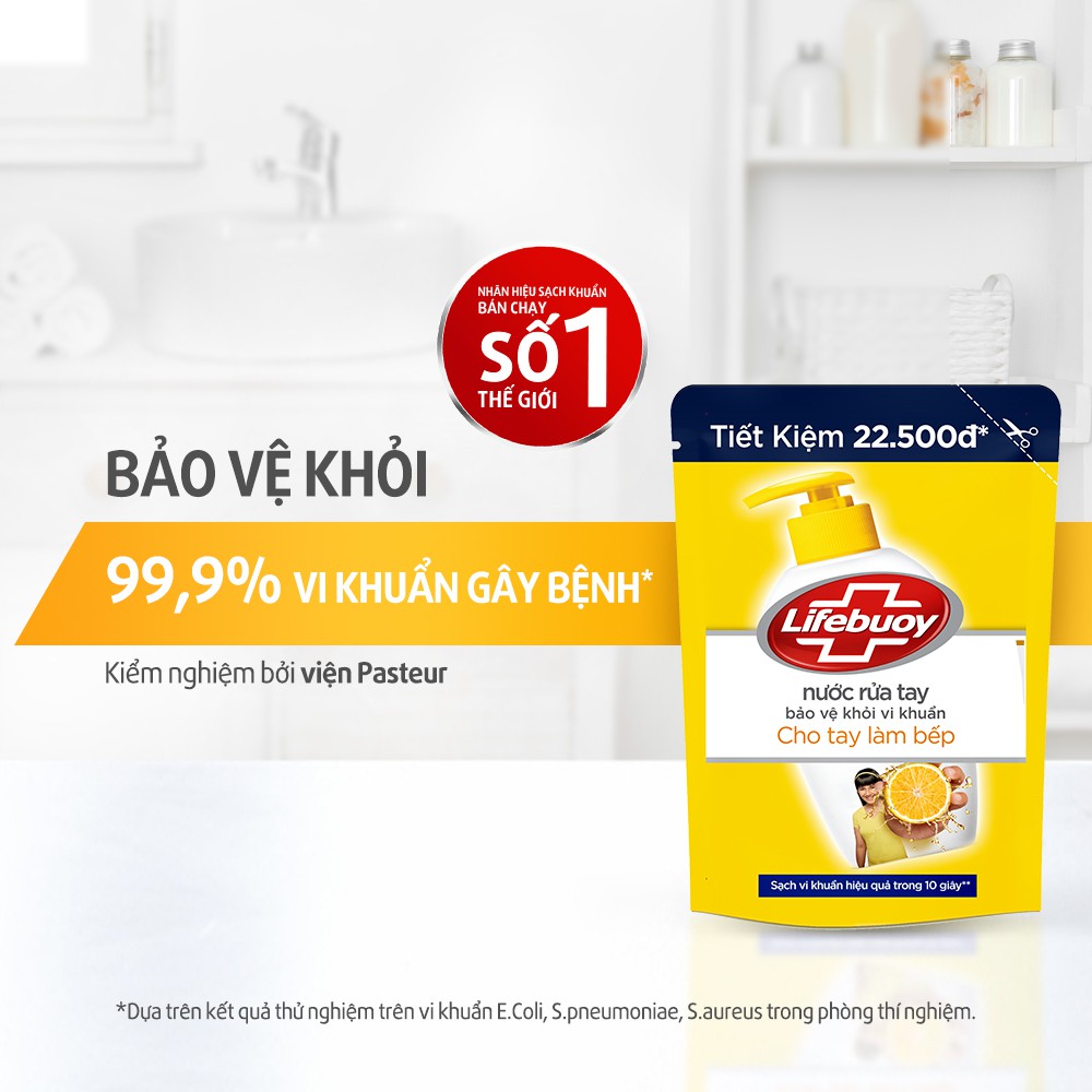 Combo 2 Nước Rửa Tay Lifebuoy Giúp Sạch Khuẩn Và Bạc Bảo Vệ, Bảo Vệ Khỏi 99.9% Vi Khuẩn Gây Bệnh 400G/450G