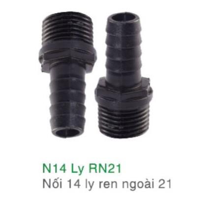 NỐI 14 ly ra 21 NỐI 14 mm REN NGOÀI 21 mm(BỊCH 5 CÁI)