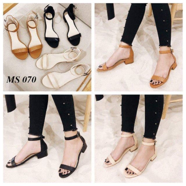 Giày sandal bảng ngan cao 3phân size từ 32 đến size 43