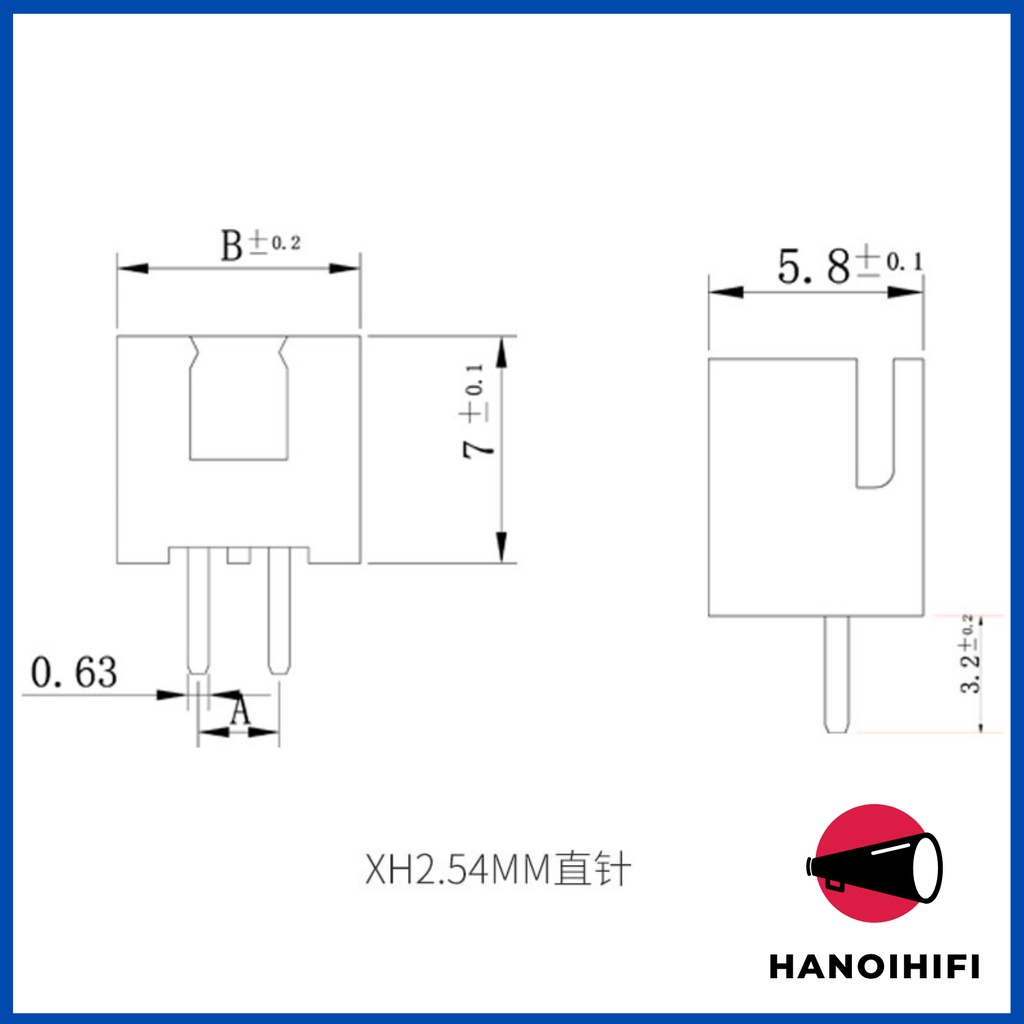 Jack đực các loại XH2.54 2/3/4/5/6/7/8/9 chân tiện lợi giá rẻ