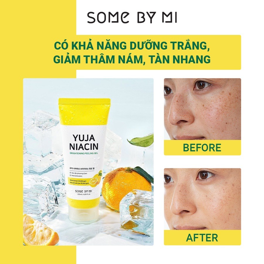 Gel Tẩy Da Chết, Dưỡng Trắng Da Some By Mi Yuja Niacin Brightening Peeling Gel 120ml