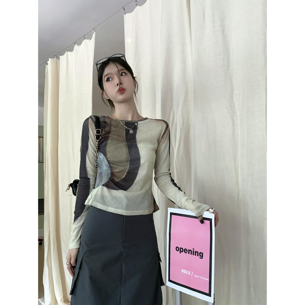 qkoole Áo Thun Cổ Tròn Chống Nắng Không Nhòe Ôm Dáng Phong Cách Mới Mùa Hè Cho Nữ