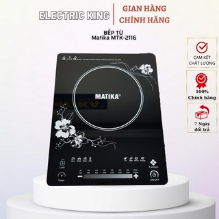 Bếp từ đơn matika tặng kèm nồi lẩu inox mtk-2116