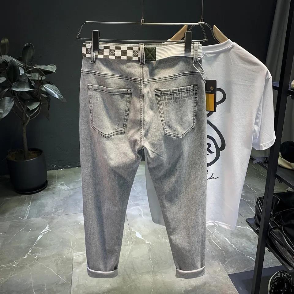 Quần Jean Dài Thiết Kế Phong Cách Hàn Quốc Thời Trang Dành Cho Nam