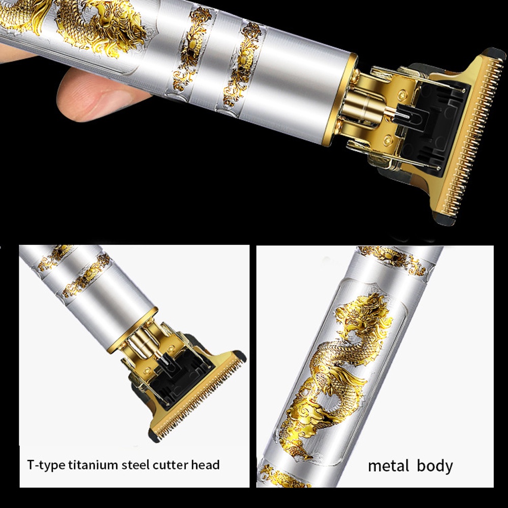 Tông Đơ Hớt Tóc T9 Không Dây Đầu 0mm Chuyên Nghiệp Cho Nam