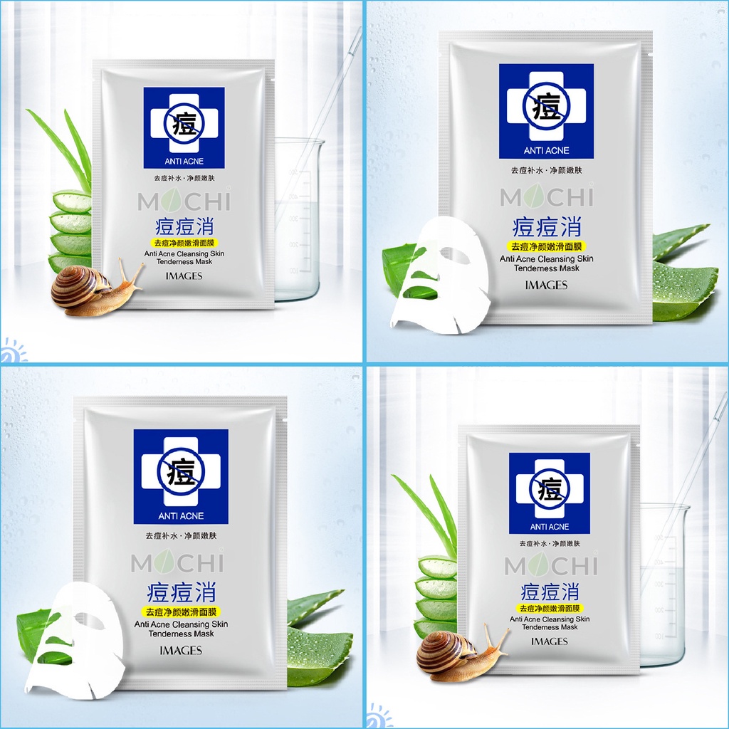 Mặt Nạ Giảm Mụn Kiềm Dầu Dưỡng Trắng Da Mụn Cám Mụn Đầu Đen Mask Giấy Cấp Ẩm Acne Skin IMAGES Nội Địa Trung MOCHI SHOP | BigBuy360 - bigbuy360.vn