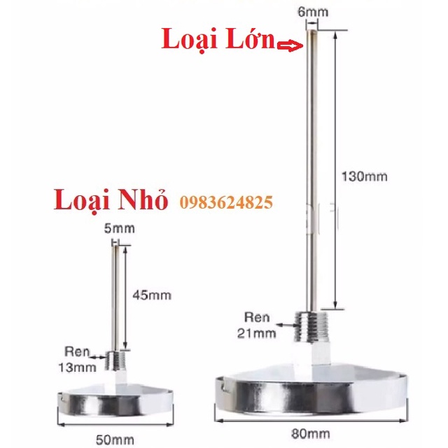 Đồng hồ đo nhiệt độ nồi hơi lò sấy công nghiệp từ -50 độ đến +50 độ