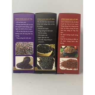 Combo 3kg gạo lứt các loại [Hộp giấy]