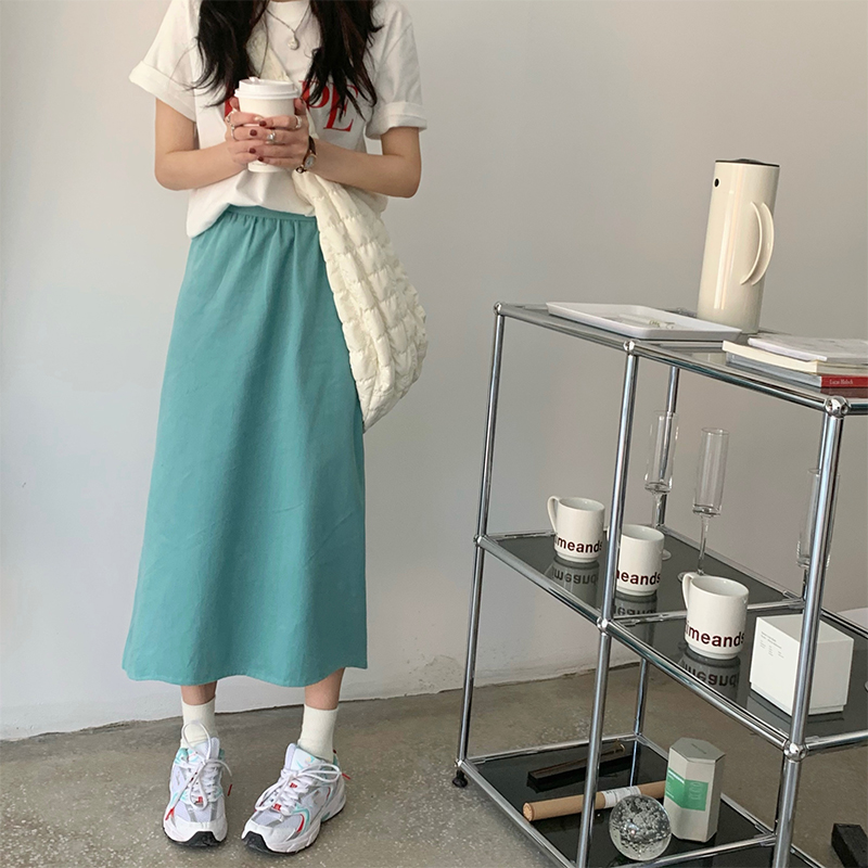 Chân Váy Dài Màu Trơn Thời Trang Nữ Tính | BigBuy360 - bigbuy360.vn