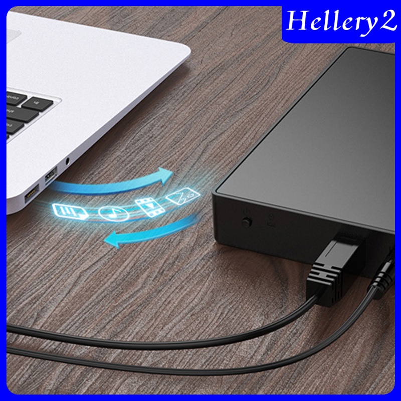 [HELLERY2] ABS External Hard Drive Enclosure 12V Adapter Support UASP for SATA III SSD