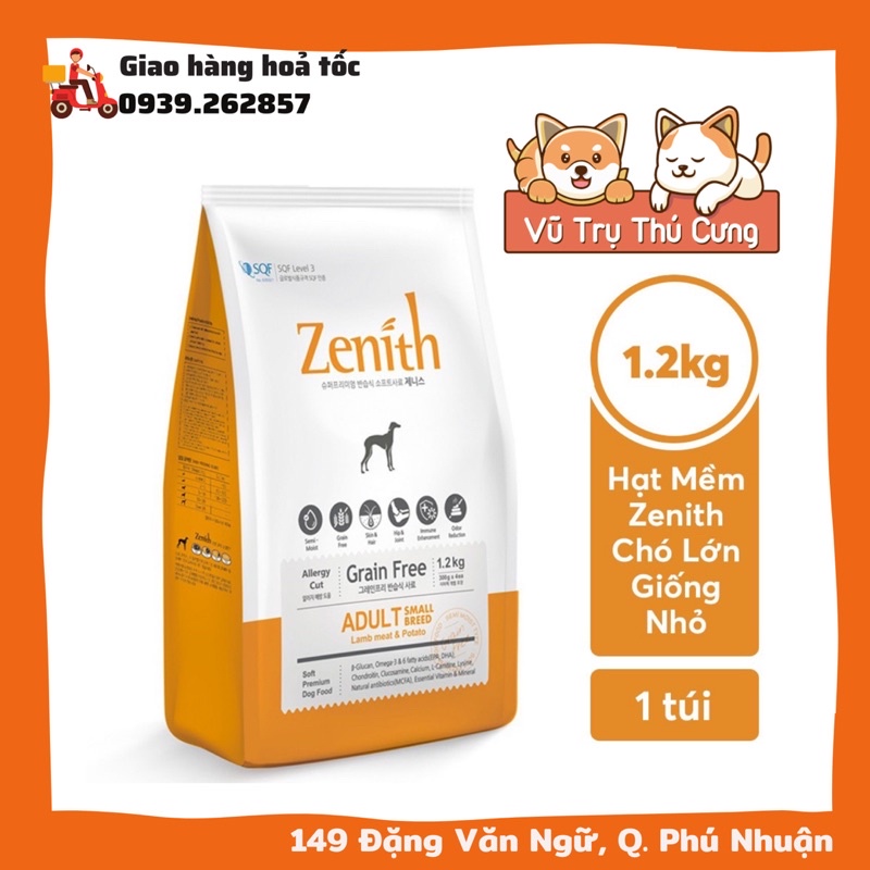 [Mã PET50K giảm Giảm 10% - Tối đa 50K đơn từ 250K] Hạt mềm Zenith Adult dành cho Chó lớn, Hàn Quốc
