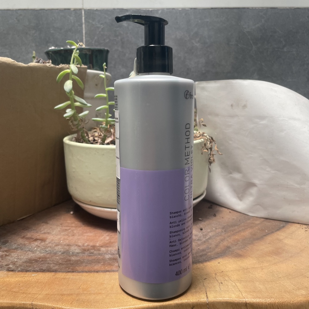 Dầu Gội Tím Cho Tóc Nhuộm Bạch Kim Framesi COLOR METHOD SHAMPOO ULTRA VIOLET 400ml