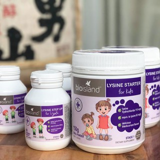 Thực phẩm chức năng Bio Island Lysine Kids 150g, Youth 60 viên
