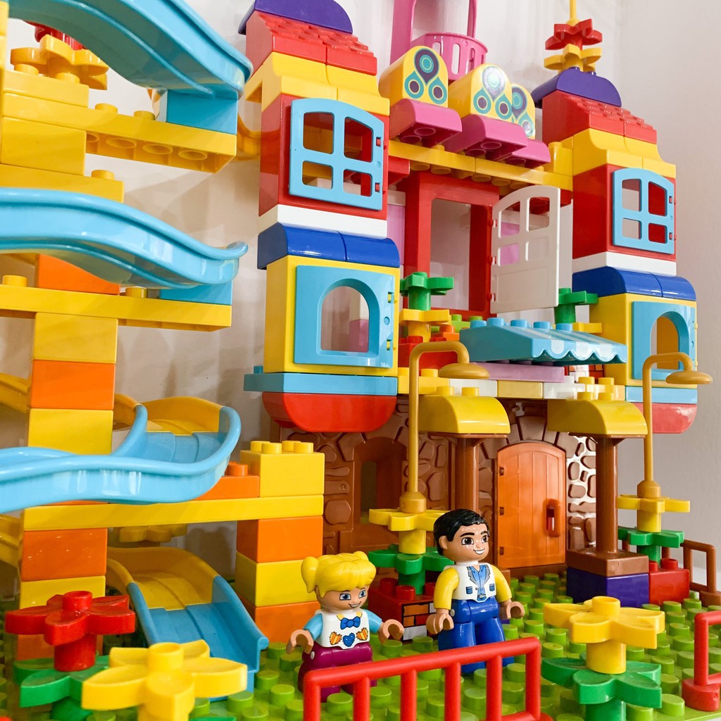 Combo 2 tấm đáy, tấm đế, tấm lót lego duplo xếp hình lego loại to - base lego