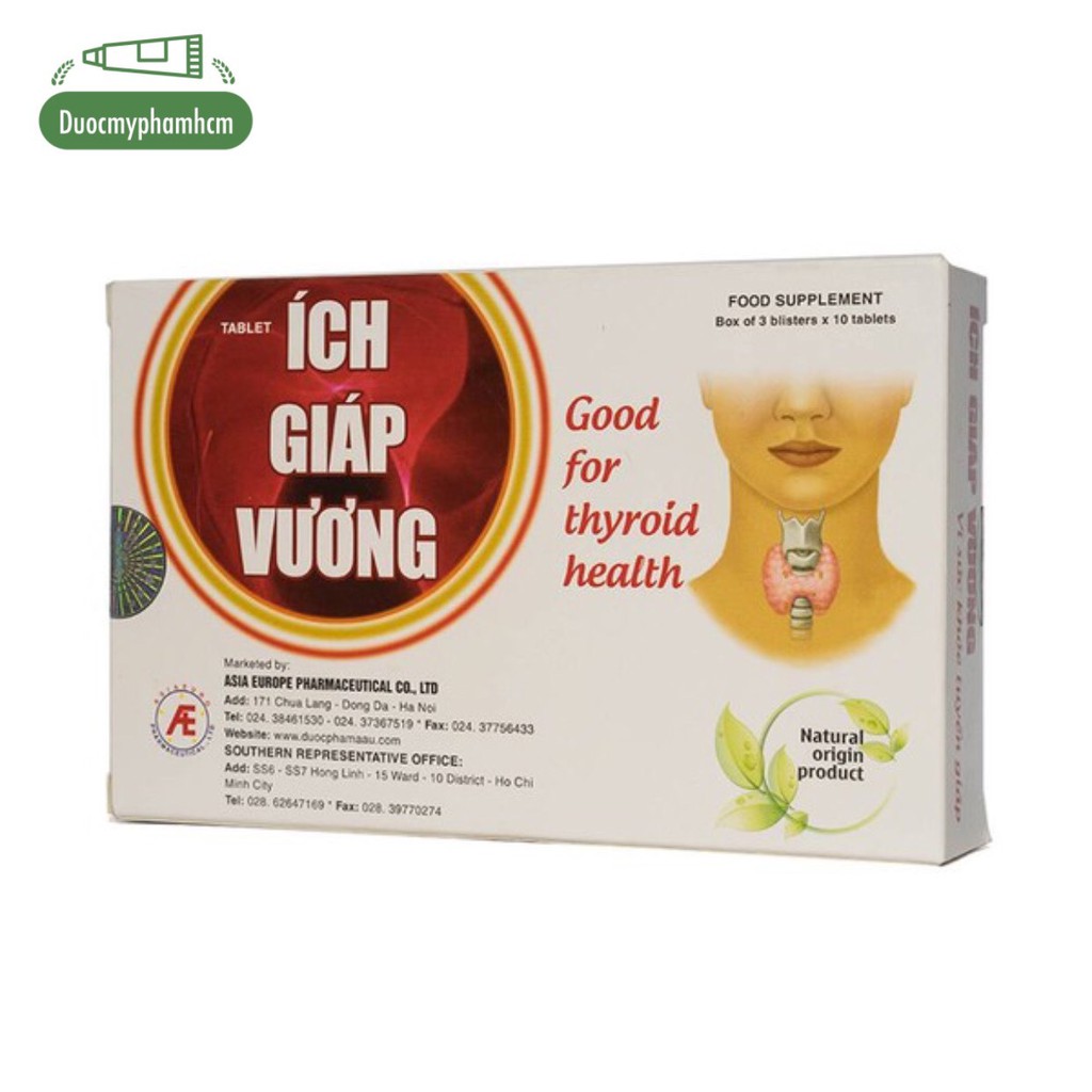 Ích giáp vương tăng cường sức khỏe tuyến Giáp ( Mua 6 hộp tặng 1 hộp )