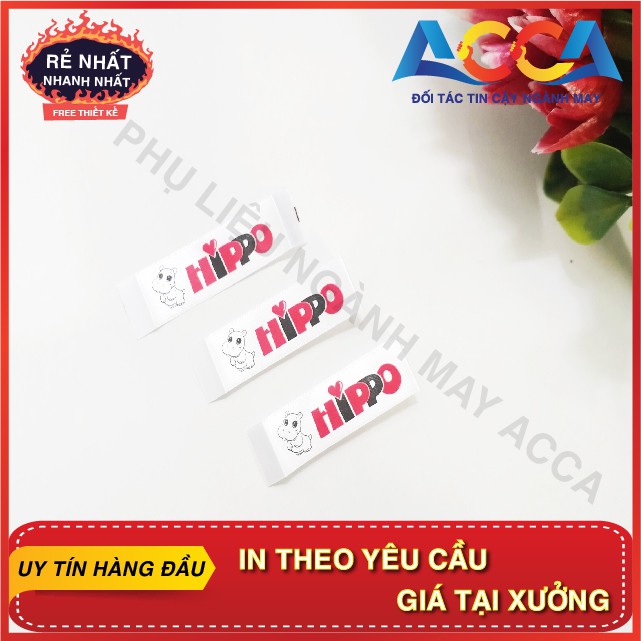 [Nhãn mác quần áo] In Mác satin mềm mịn giá rẻ cho thương hiệu riêng_In nhanh, bền, đẹp, rẻ_Sản xuất trong 3 ngày
