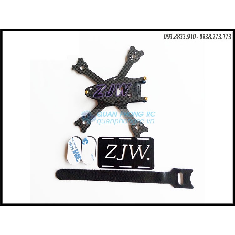 Kit máy bay 4 cánh ZJW 95mm xài cánh 2 inch