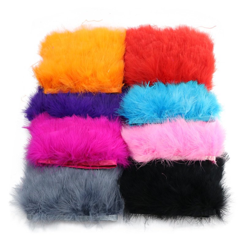 1 yard trang trí lông vũ / lông mịn tĩnh mạch / quần áo đầy đủ fluffy vải tự làm