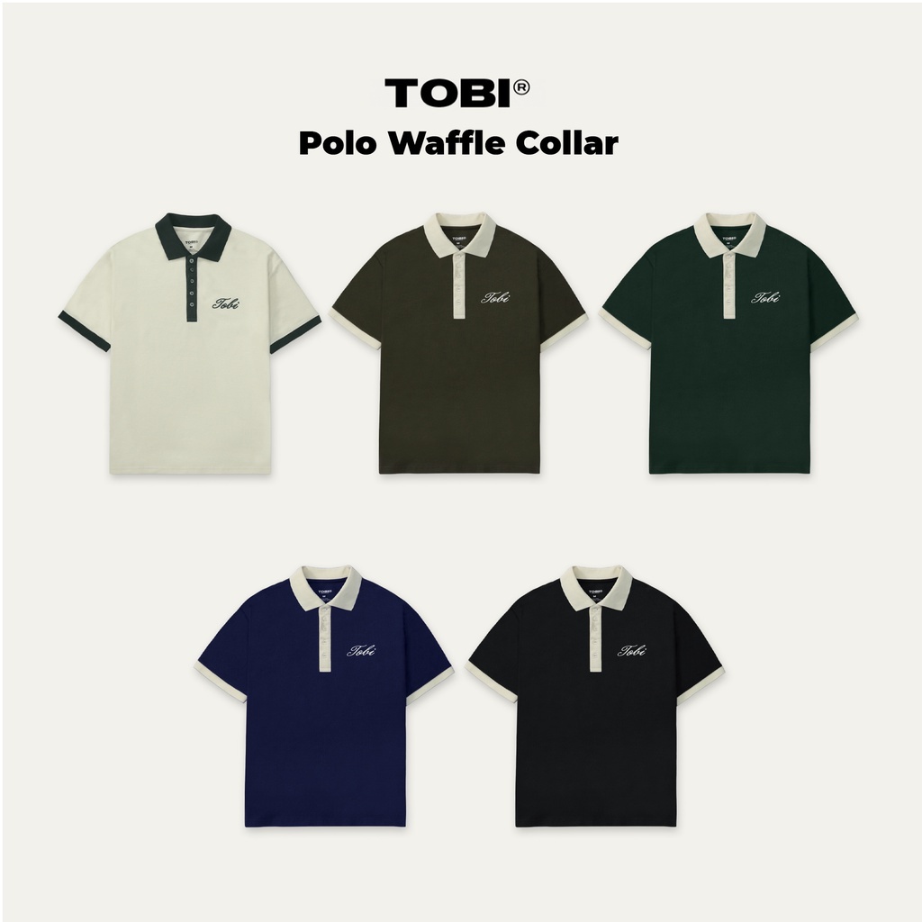 Áo Polo Waffle Phối Cổ TOBI