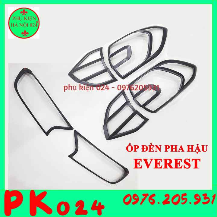 [Everest 2016-2020] Ốp Viền Đèn Pha Hậu Nhựa Đen Cho Xe Everest 2016-2020