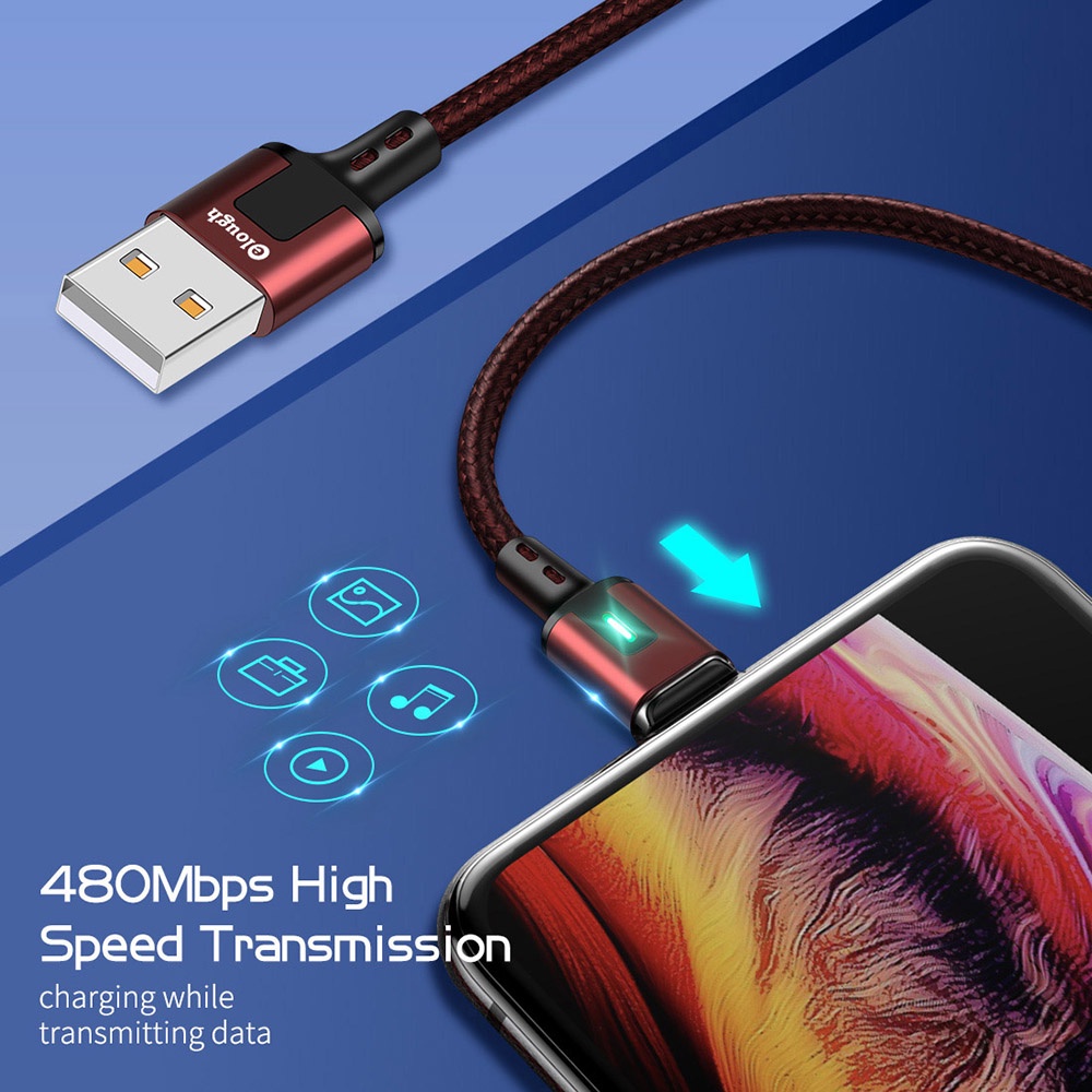 Cáp USB từ tính Elough 3A loại C dây sạc micro USB cho điện thoại di động