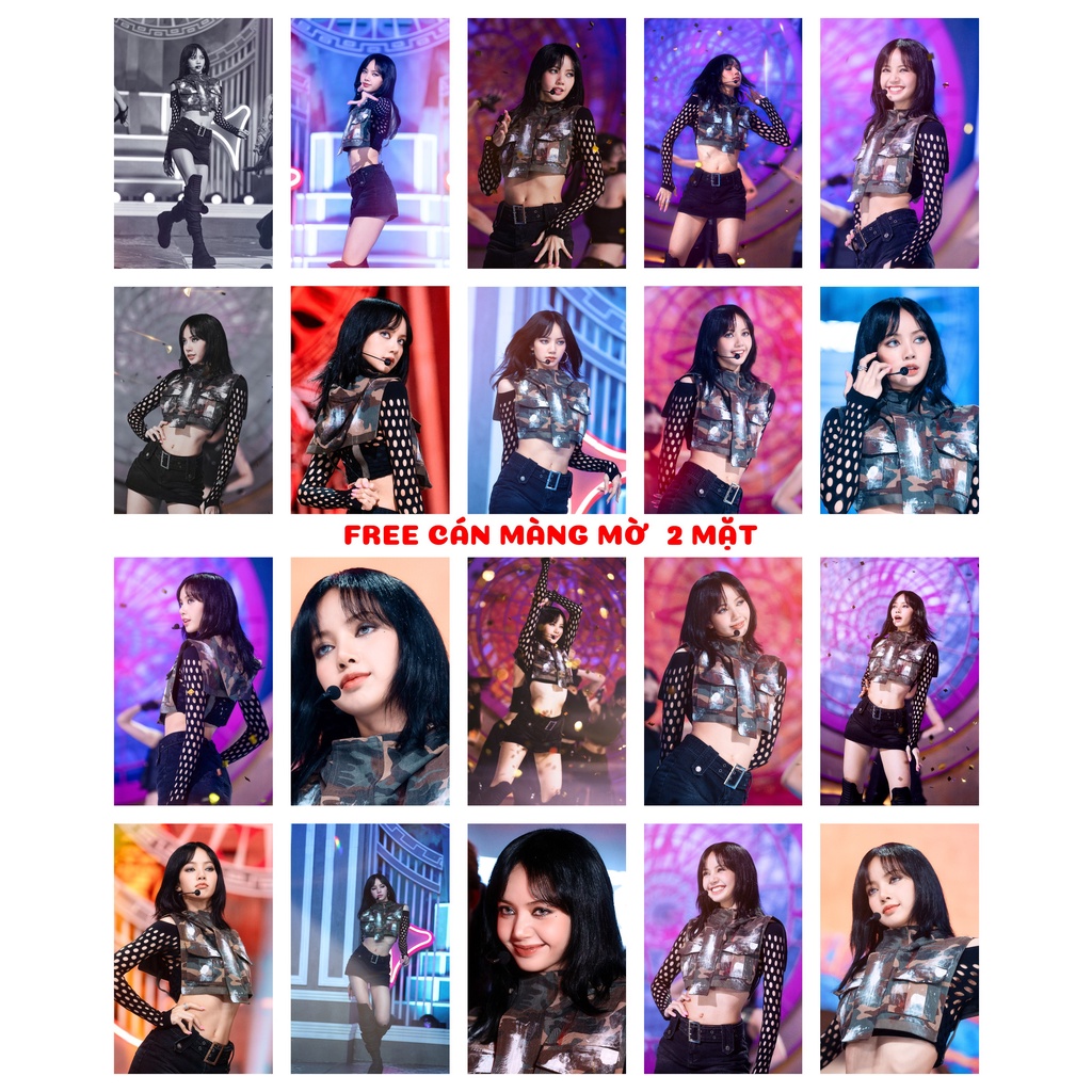 Lomo card 80 ảnh nhóm BLACKPINK -  Pink Venom Inkigayo lẻ từng thành viên