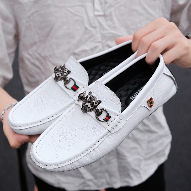 Giày lười bằng da thật thời trang cho nam