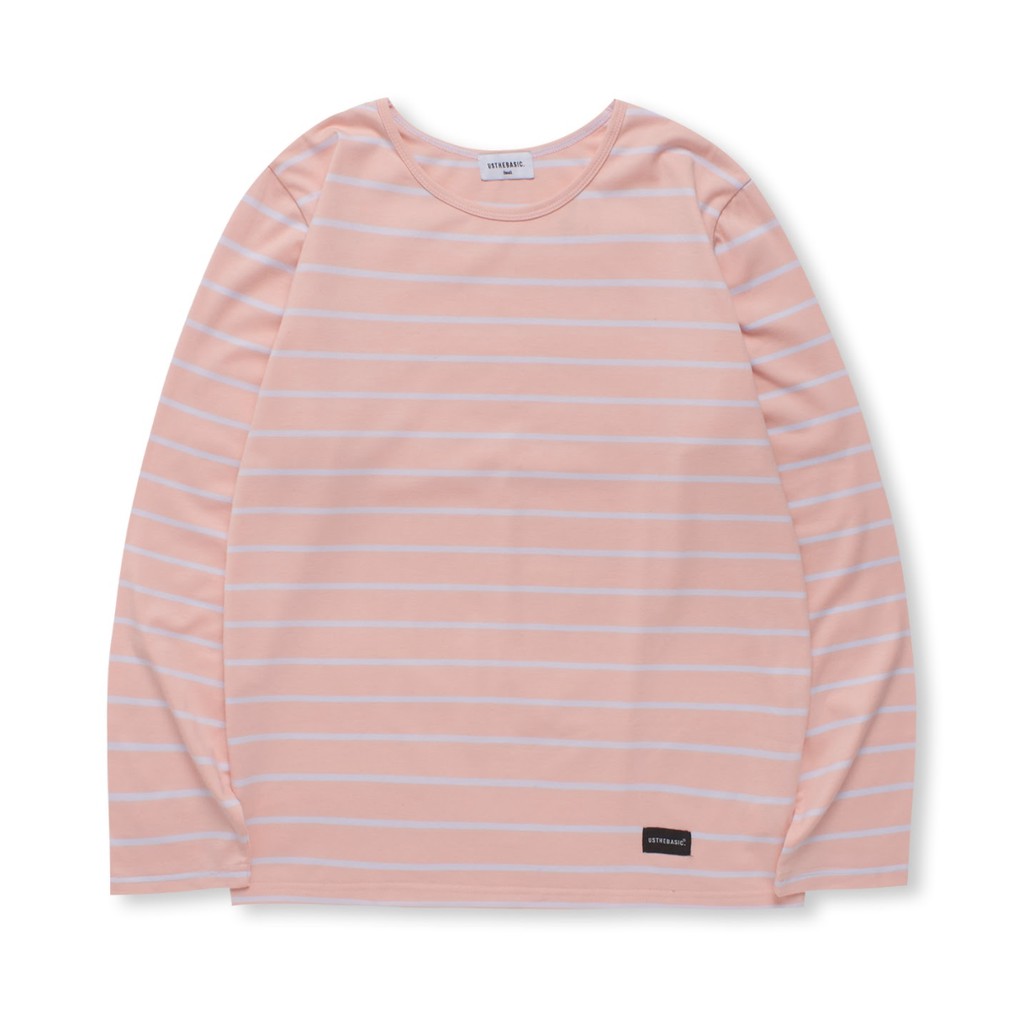 Usthebasic - Áo thun unisex tay dài kẻ sọc Basic Stripe Long Sleeves Tee