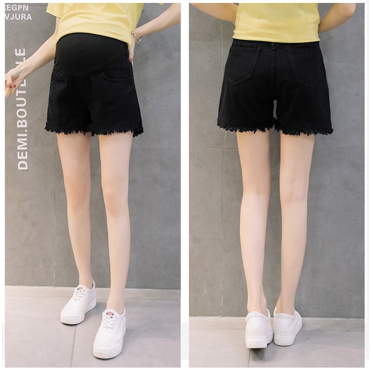 Quần Đùi Bầu Jean Xinh Trẻ Trung Năng Động Q77