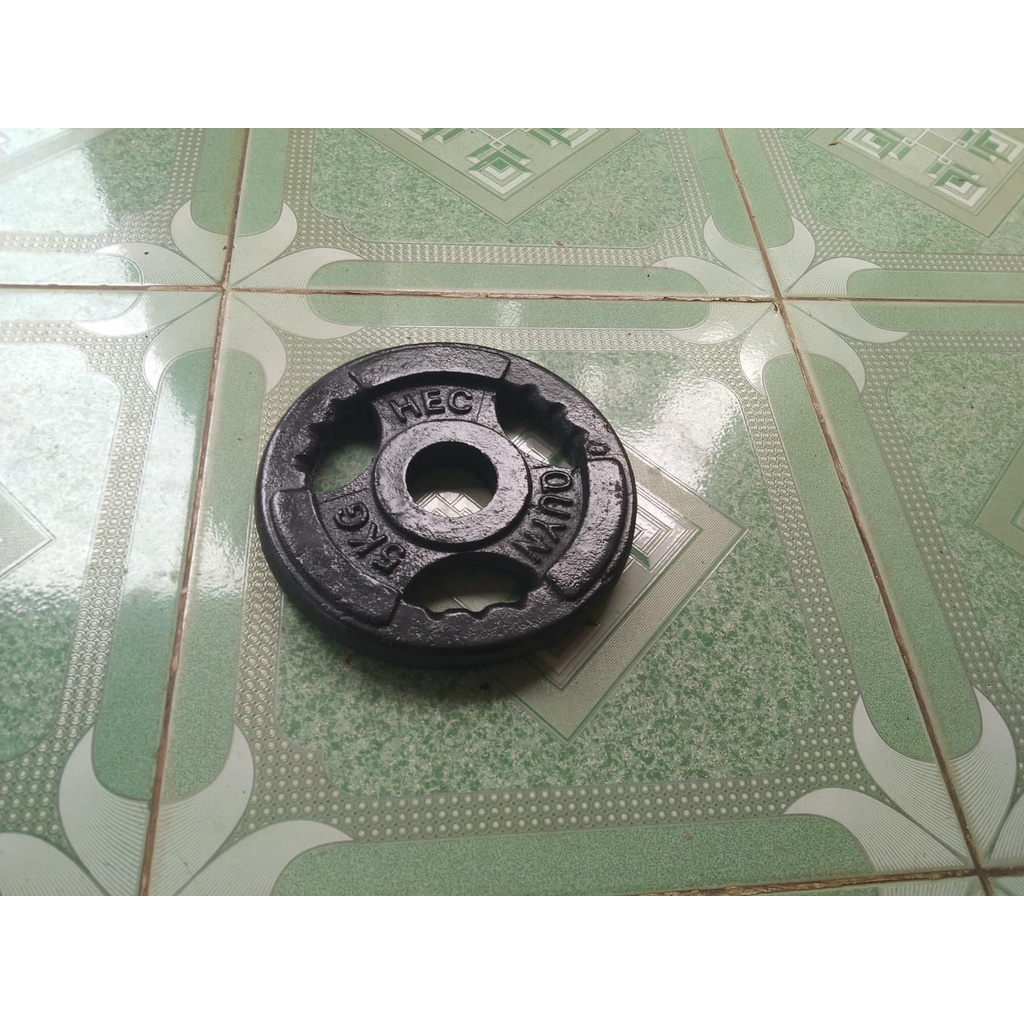 Tạ Bánh 5kg Lỗ To Phi 50 Gang Đúc