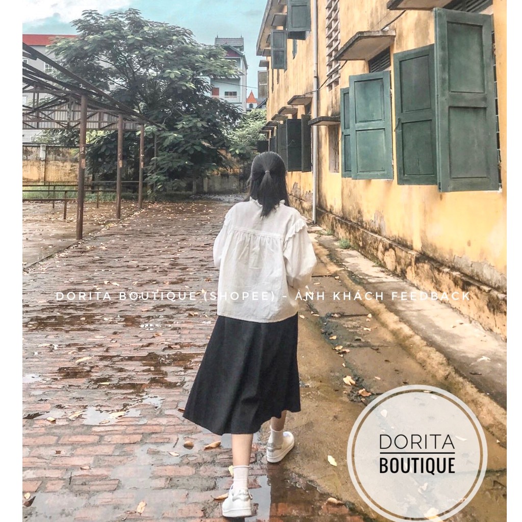 Chân váy đũi dài style Hàn Quốc - Dorita Boutique | BigBuy360 - bigbuy360.vn