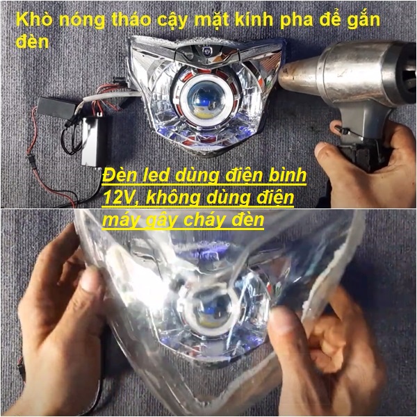 Đèn trợ sáng xe máy Led Bi Cầu siêu sáng ( giá 1 cái )