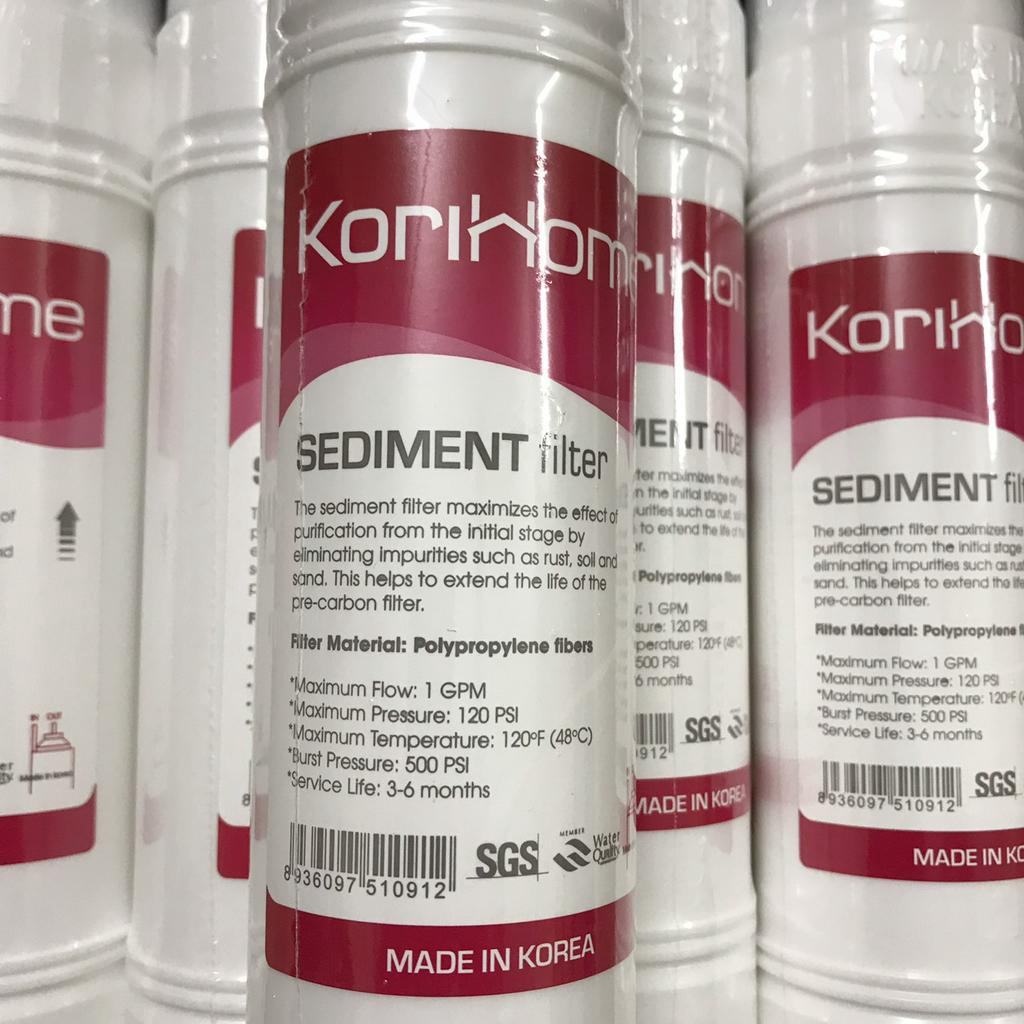 Lõi lọc số 1 Korihome - Lõi Sediment cắm nhanh dành cho tất cả các model