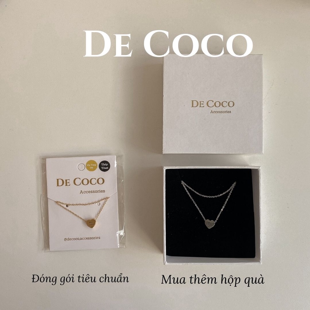 HỘP ĐỰNG QUÀ KRAFT HỘP ĐỰNG TRANG SỨC (Hộp rỗng) De Coco