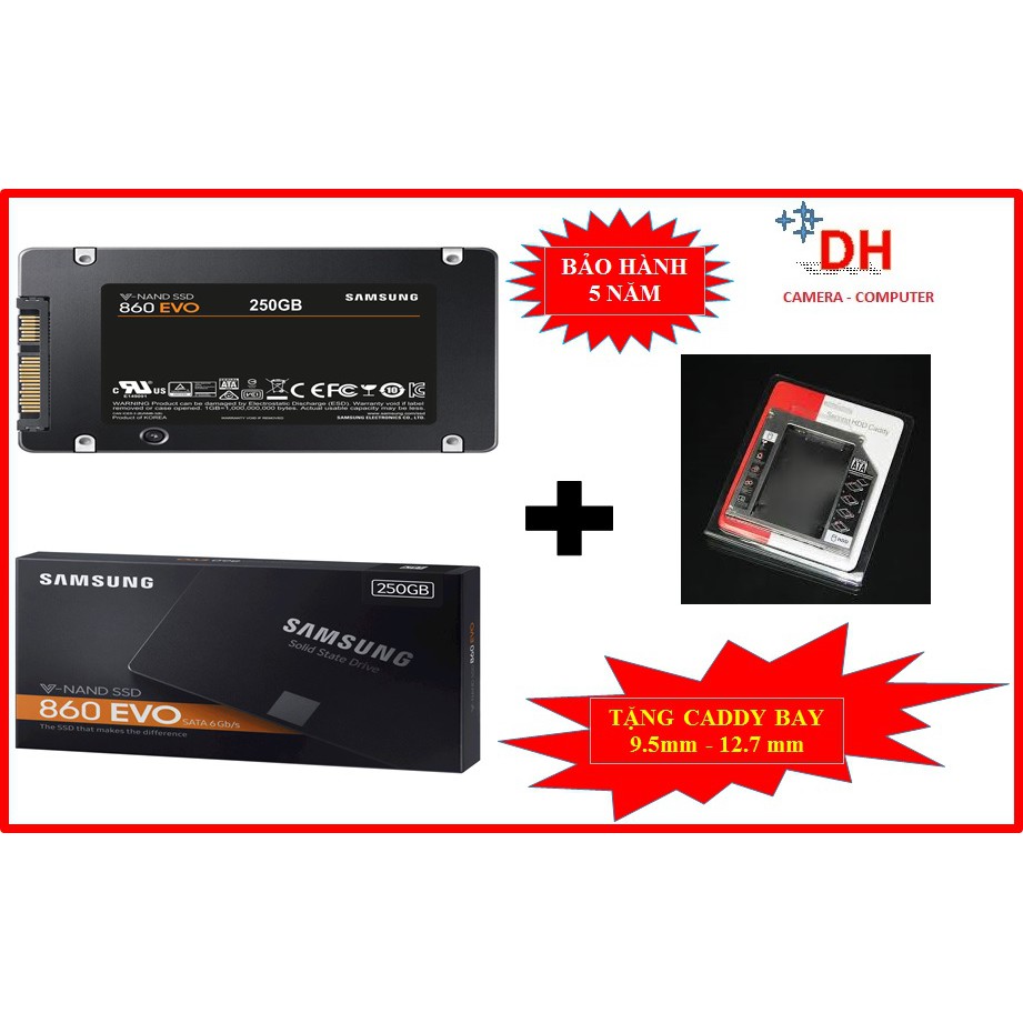 Combo Ổ Cứng SSD Samsung 860 Evo Sata III 250GB | 500GB | Cho Laptop | Bảo hành 5 năm