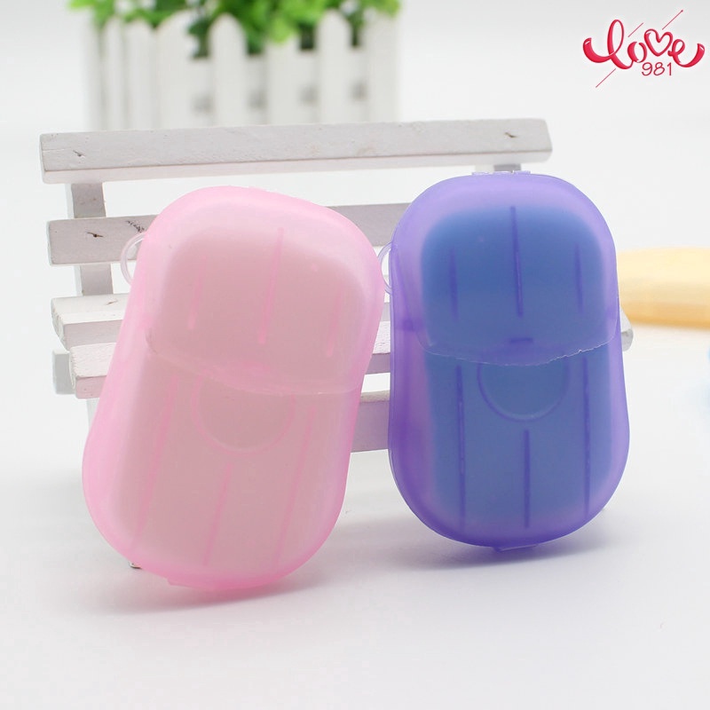 Hộp Đựng Xà Phòng Giấy Mini 20 Ngăn Tiện Dụng Cho Du Lịch