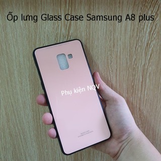 Samsung A8 plus|| Ốp lưng GLass Case Samsung A8 plus