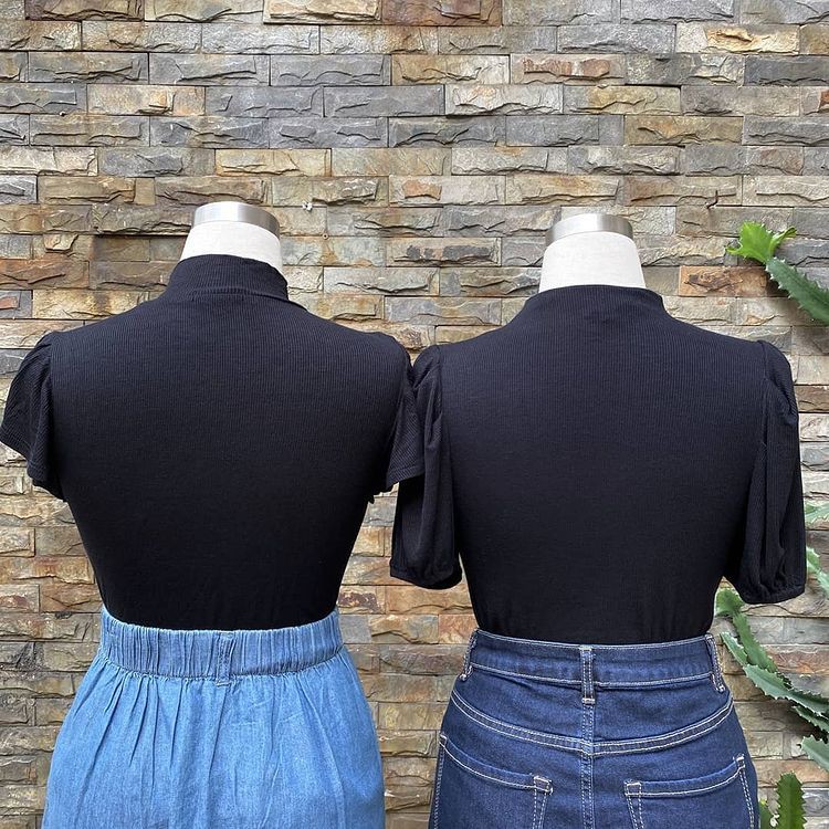 Áo Bodysuit Nữ Vnxk Hãng Sh!nestar / Chất Thun Gân / Dáng Áo Cổ Lọ Thấp / Màu Đen | BigBuy360 - bigbuy360.vn