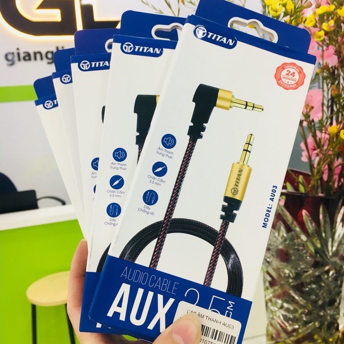 Dây Cáp Audio 2 Đầu Dương Với Jack Cắm 3 5 - Cáp âm thanh AU cho loa mic kết nối điện thoại máy tính