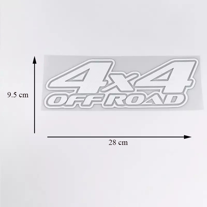 Tem 4x4 Off Road dán xe ô tô AutoPlaza tem thiết kế riêng theo từng đơn đặt của khách hàng