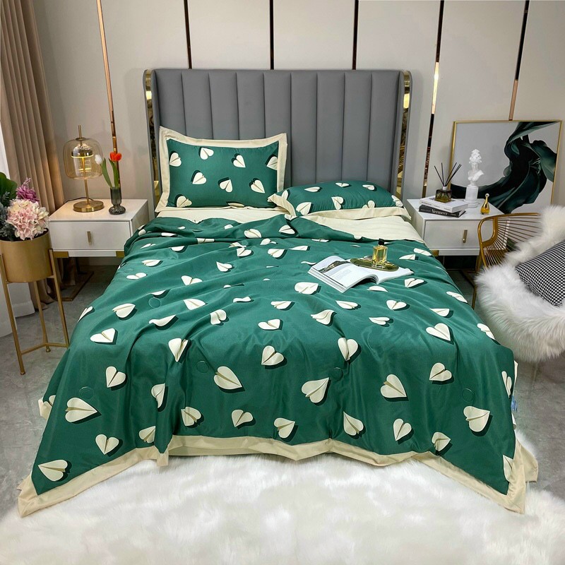 Chăn hè cotton lụa thái size 2mx2m2