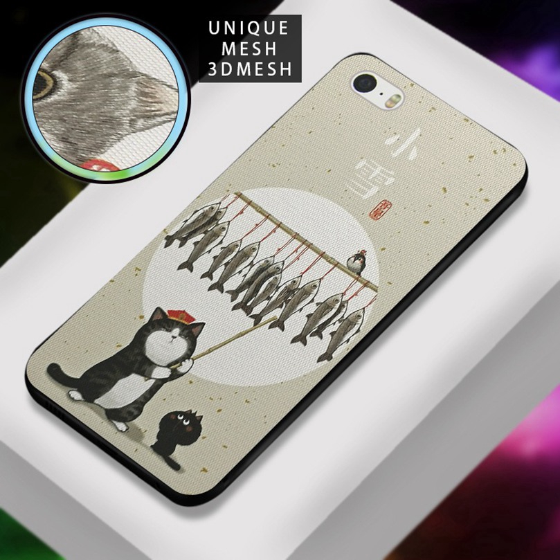 Ốp Lưng Silicone In Hình Mèo Con Dùng Cho Iphone 5 5s Se 6 6s 7 8 Plus X Xs Xr 11 Pro Max