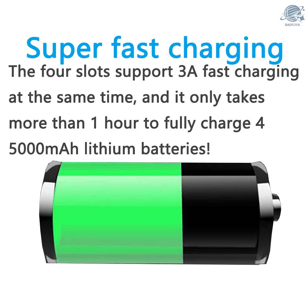 Bộ sạc pin Liitokala Lii-600 Li-Ion-3.7V Ni-Mh1.2V có 4 ngăn 18350 16340 14500