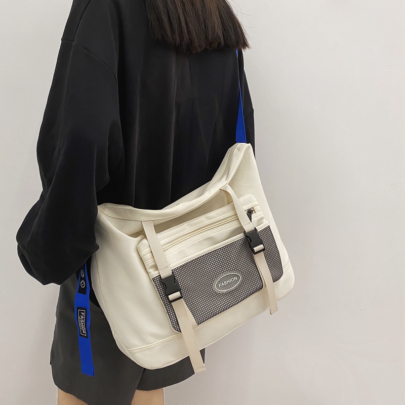 Túi Đeo Chéo Cỡ Lớn Bằng Nylon Thời Trang Hàn Quốc Cho Nữ