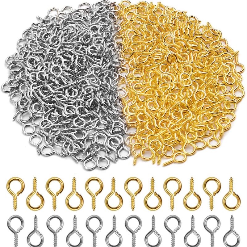 Set 300 Đinh Vít Mini 8/10mm Bằng Thép Không Gỉ Dùng Để Làm Đồ Trang Sức Thủ Công