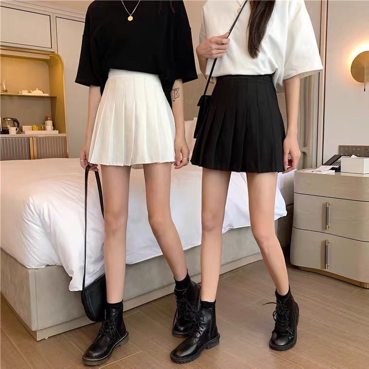 Chân Váy Xếp Ly Hàn Quốc Dáng Chữ A Bigsize Ulzzang Cạp Cao | Tdshopnt - V02 | BigBuy360 - bigbuy360.vn