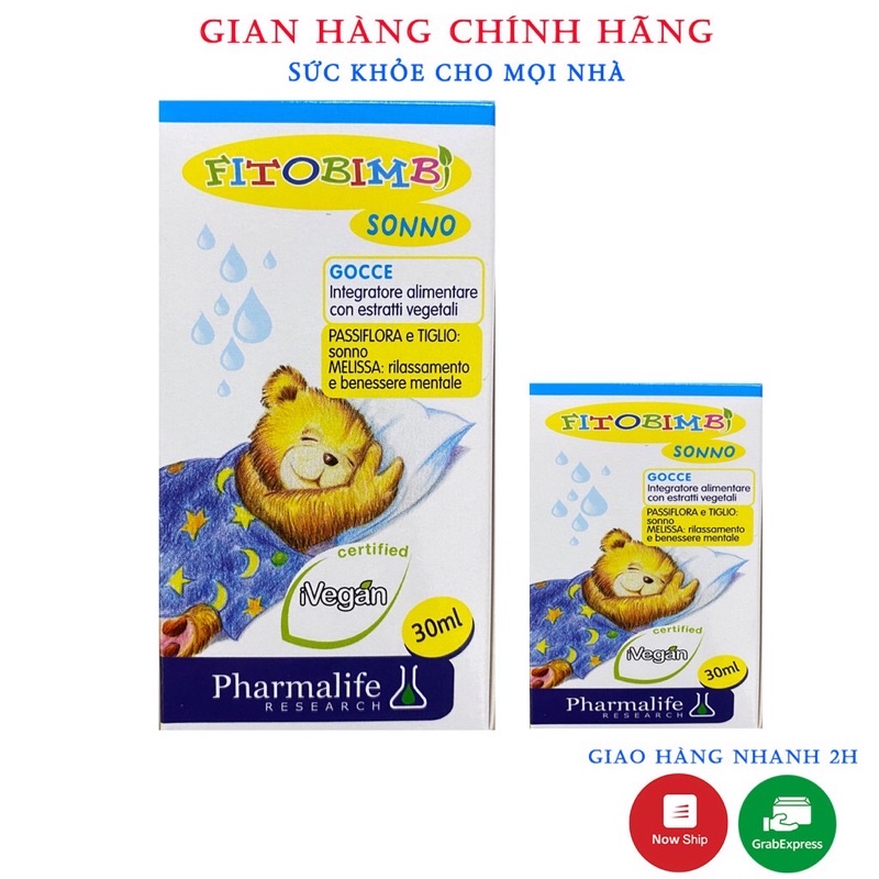 FITOBIMBI SONNO THẢO DƯỢC CHÂU ÂU GIÚP BÉ NGỦ NGON , DÀNH CHO TRẺ KHÓ NGỦ