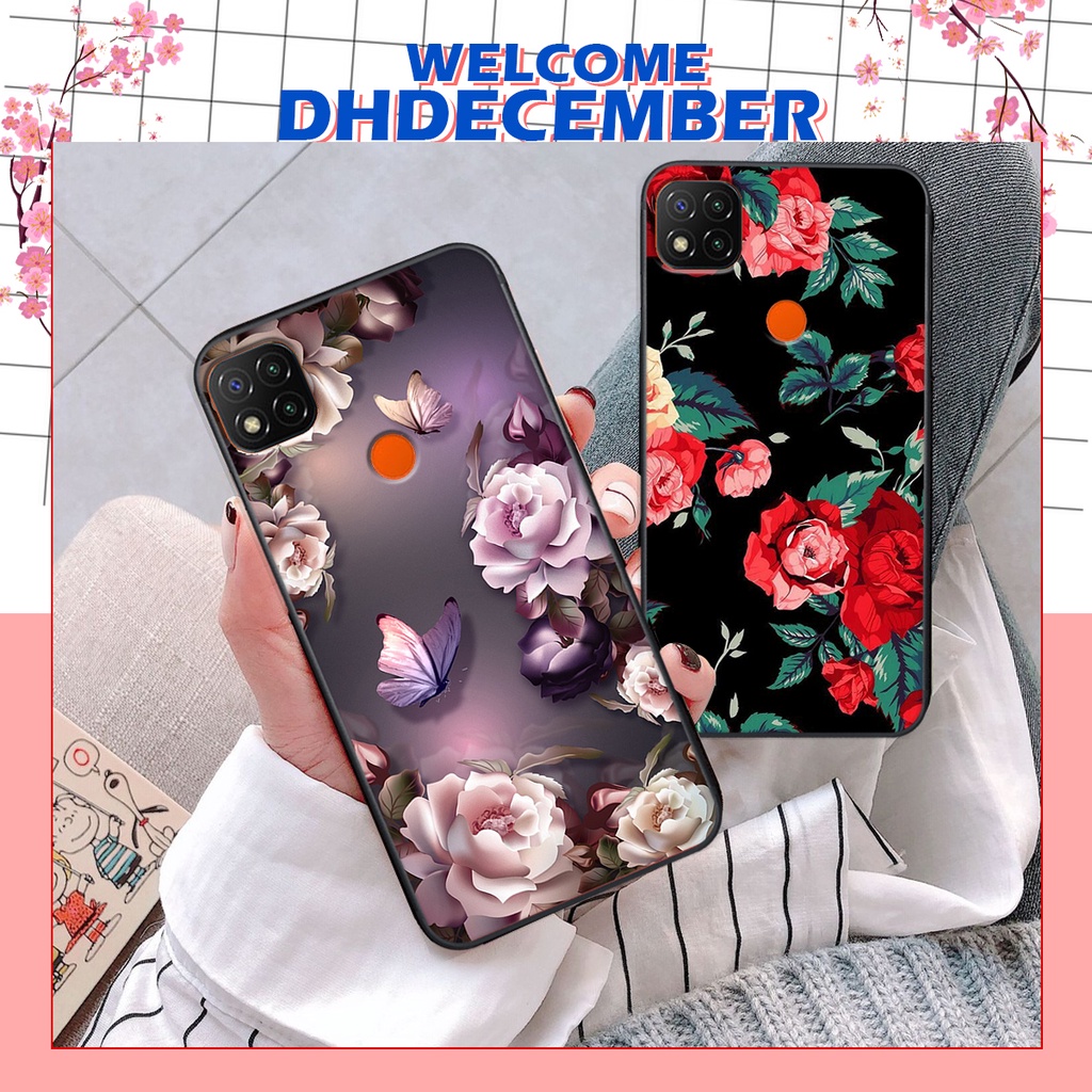 Ốp lưng Xiaomi REDMI 9C in hình hoa tinh tế , mới mẻ DH DECEMBER
