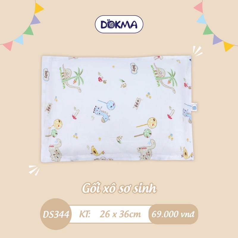 Gối xô sơ sinh Dokma DS100 (Kích thước 35x24cm)