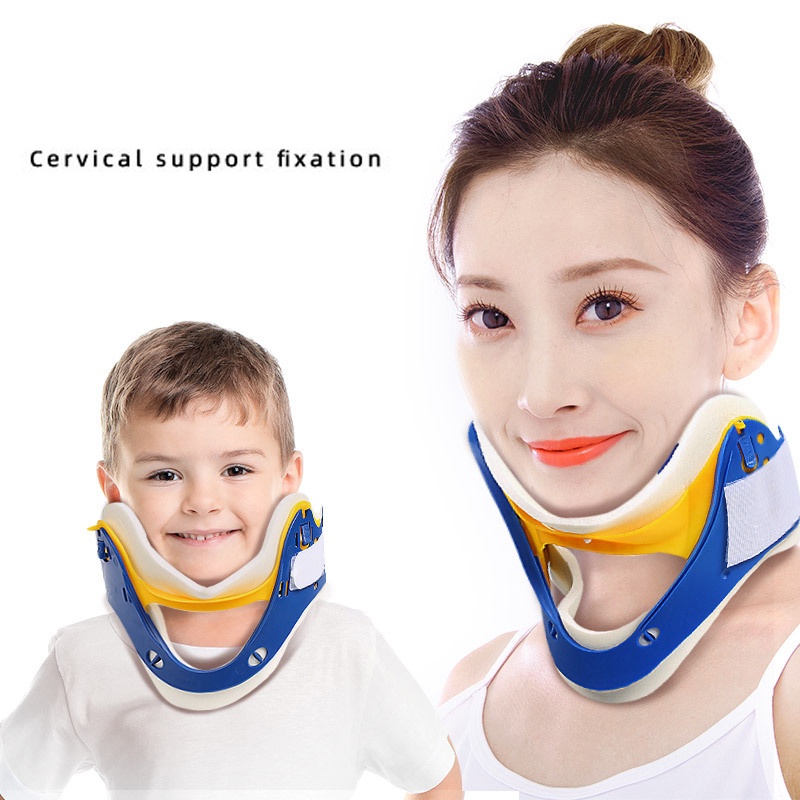 Điều chỉnh tư thế lực kéo cổ tử cung Đúng cột sống cố định cho người lớn Trẻ em Thiết bị bảo vệ thể thao Nẹp cổ nẹp thắt lưng hỗ trợ